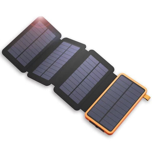 Foldable solar power bank, large-capacity waterproof outdoor lighting mobile power supply 20,000 mAh