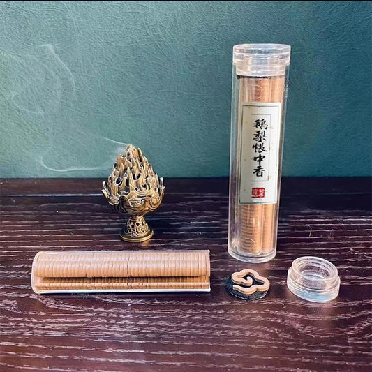 42 pieces of small auspicious clouds, non-stick pan incense, long-lasting incense, natural agarwood, sandalwood, goose pear, medium incense