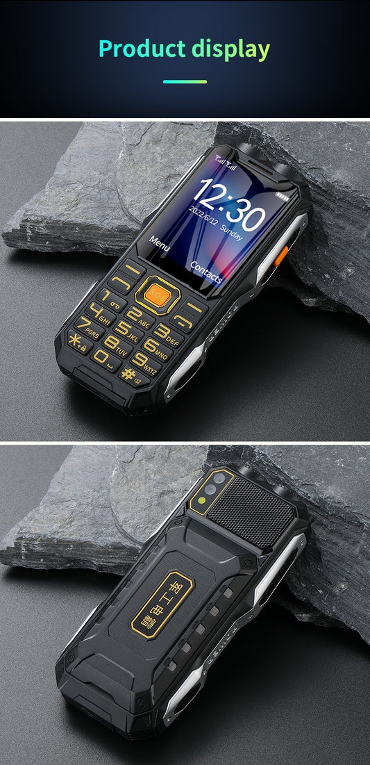 Cross-border Multi-Country4G Universal Compatible Big Battery Military-Grade Rugged Phone Power Bank Camera Elderly Phone In Stock