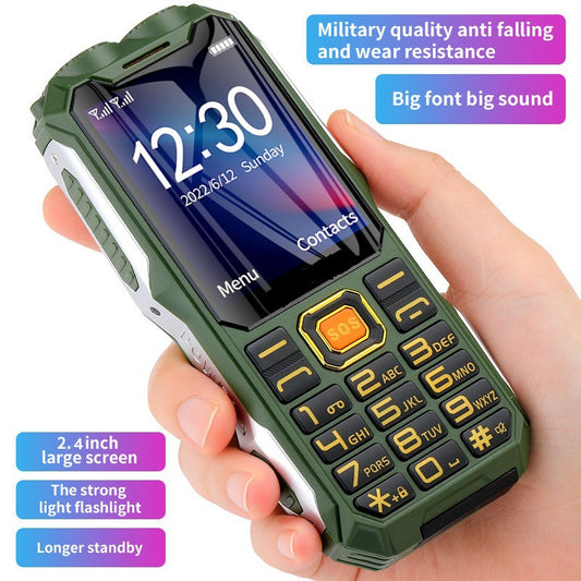 Cross-border Multi-Country4G Universal Compatible Big Battery Military-Grade Rugged Phone Power Bank Camera Elderly Phone In Stock